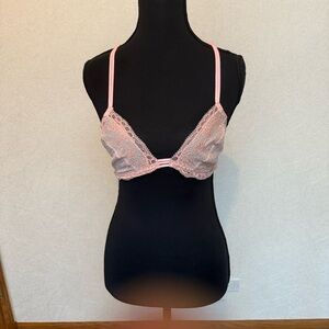 VALENTINE’S VIXON! Lace Trim Pink Bralette